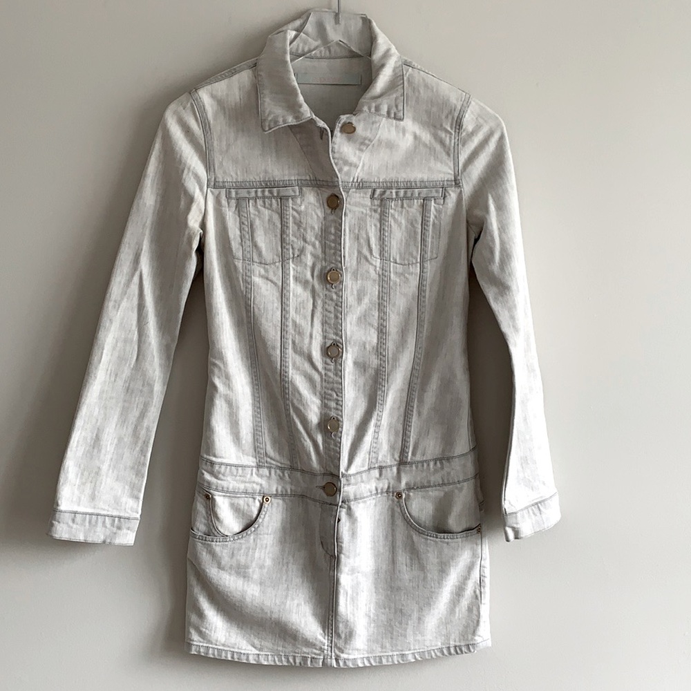 Superfine Denim mini Dress light wash